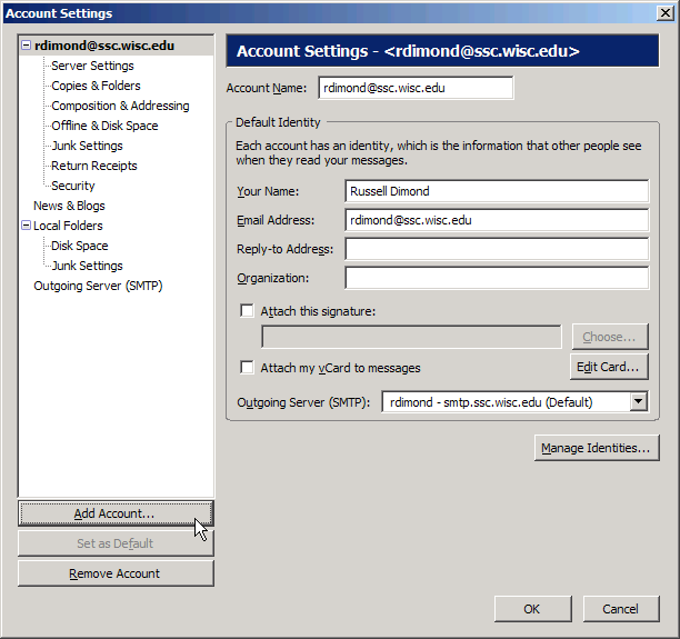 Adding an Account