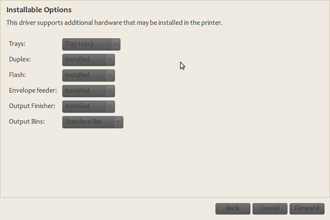 Installable Options