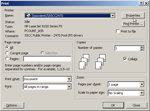 Choose SSCC2470 and click Properties