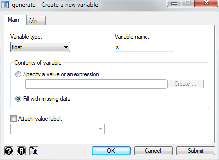 Creating a new variable